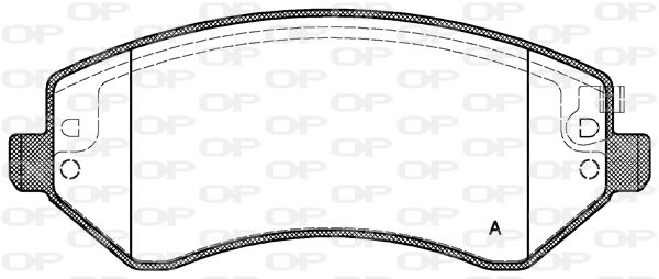 OPEN PARTS Комплект тормозных колодок, дисковый тормоз BPA0807.02